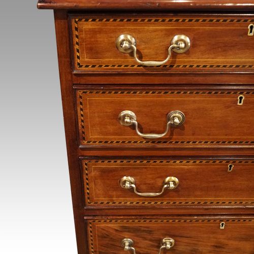 fig 3. Edwardian tall narrow mahogany chest