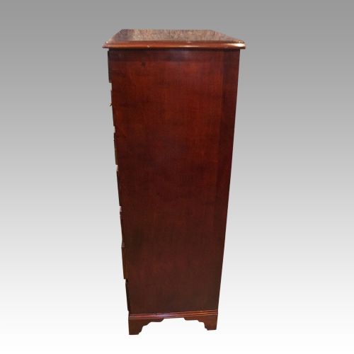 fig 5. Edwardian tall narrow mahogany chest
