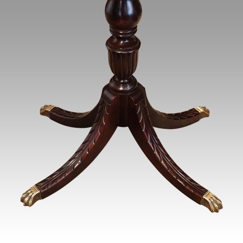 fig 1. Pair of Duncan Fyffe style mahogany lamp tables