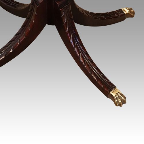 fig 4. Pair of Duncan Fyffe style mahogany lamp tables