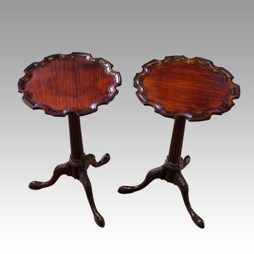 Pair Georgian Style Mahogany Wine Tables