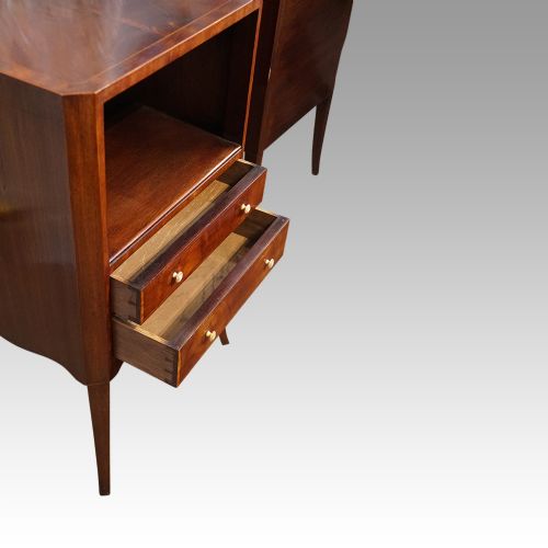 fig 2. Pair of Georgian style bedside cabinets
