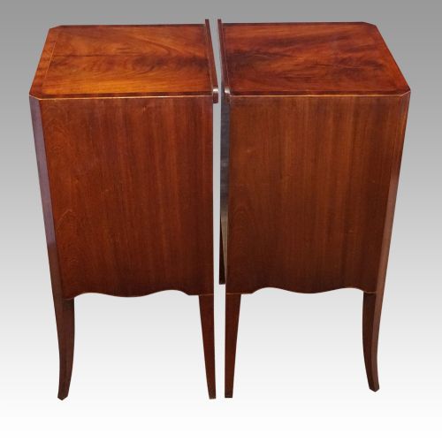 fig 7. Pair of Georgian style bedside cabinets