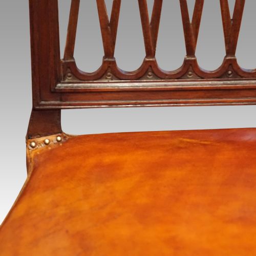 fig 9. Set of 8 Edwardian mahogany dining chairs