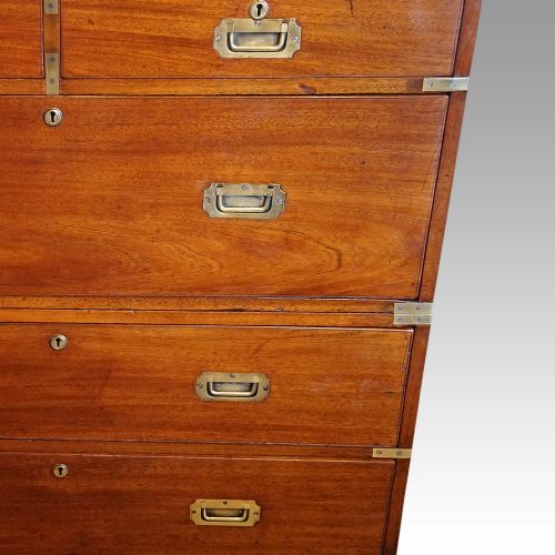 fig 1. Antique teak campaign chest