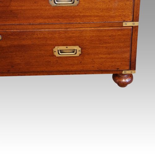 fig 2. Antique teak campaign chest