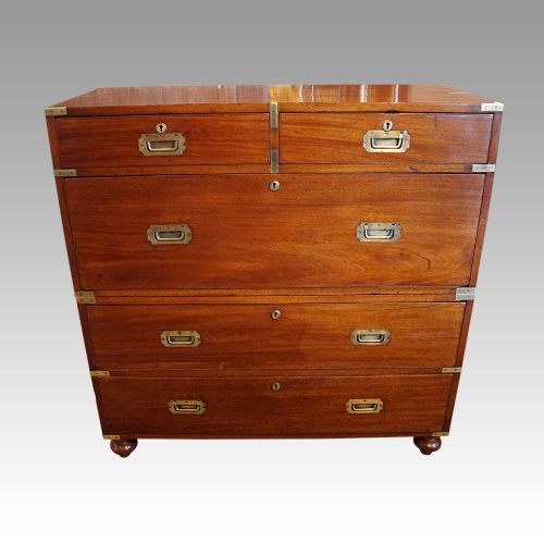 fig 3. Antique teak campaign chest