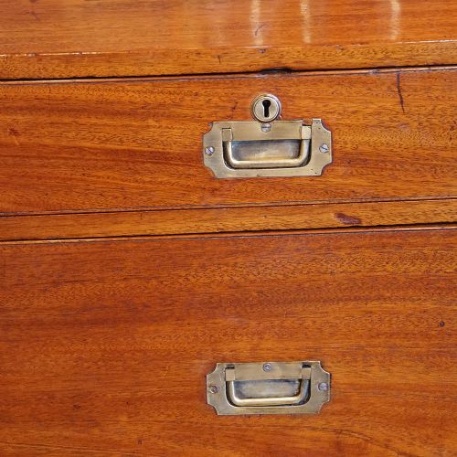 fig 4. Antique teak campaign chest