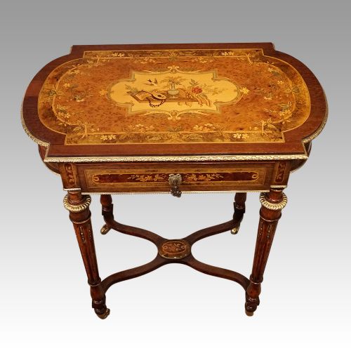 19thc. French Inlaid Dressing Table