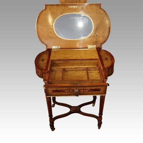 fig 7. 19thc. French inlaid dressing table