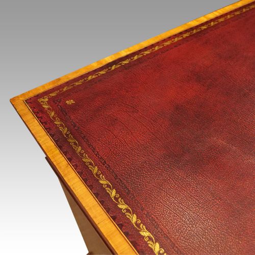 fig 4. Edwardian mahogany pedestal desk
