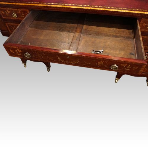 fig 5. Edwardian mahogany pedestal desk