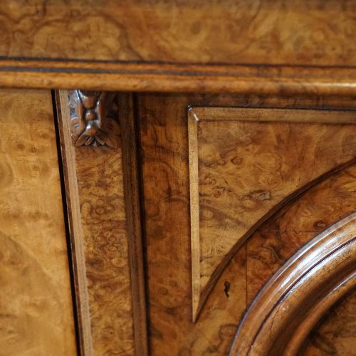 fig 7. Victorian walnut side cabinet