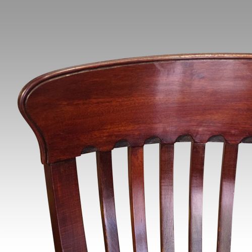 fig 2. Pair of Edwardian mahogany desk chairs