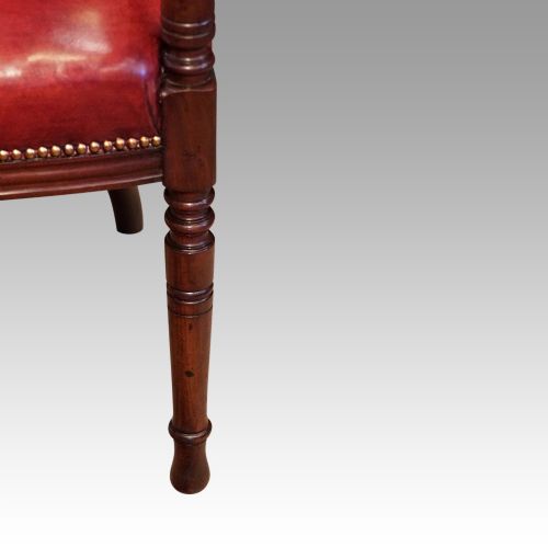 fig 4. Pair of Edwardian mahogany desk chairs