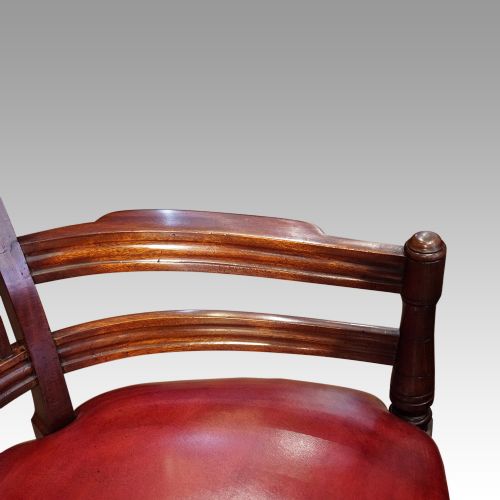 fig 5. Pair of Edwardian mahogany desk chairs