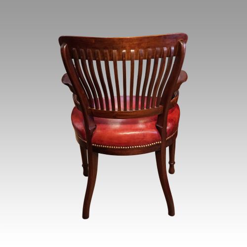 fig 6. Pair of Edwardian mahogany desk chairs