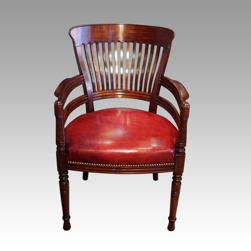 fig 9. Pair of Edwardian mahogany desk chairs