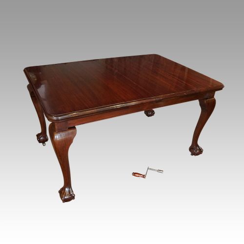 fig 7. Edwardian mahogany 8 seat dining table