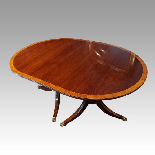 fig 6. George VI twin pillar dining table