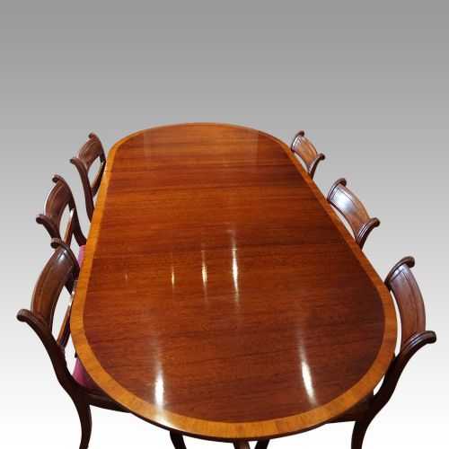 fig 8. George VI twin pillar dining table