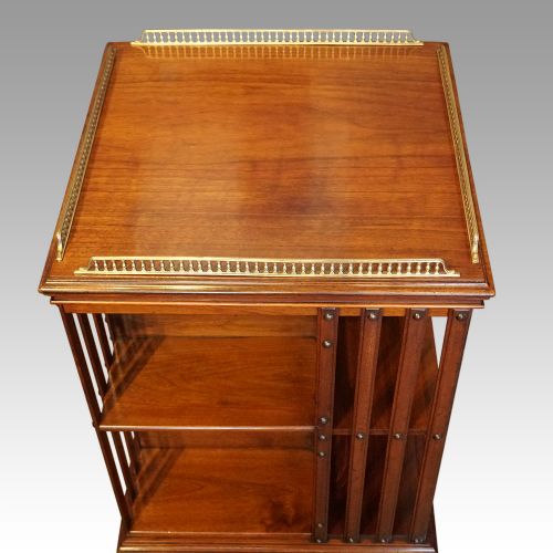 fig 2. Edwardian walnut revolving bookcase