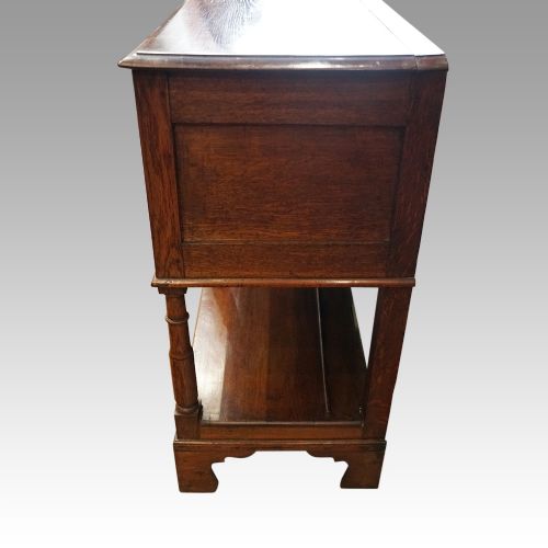 fig 7. Antique oak dresser pot board base