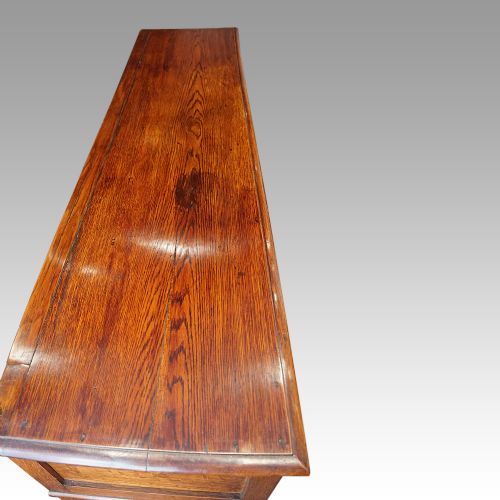 fig 9. Antique oak dresser pot board base