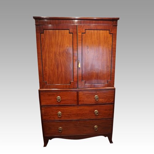 Regency Mahogany Linen Press