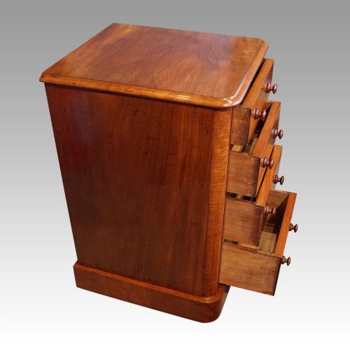 fig 2. Pair Victorian mahogany bedside chests