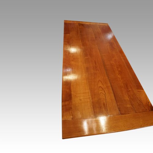 fig 6. Antique Cherry farmhouse refectory table