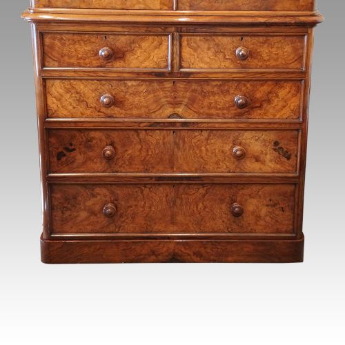 fig 1. Victorian walnut linen press