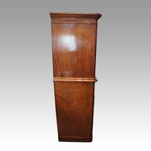 fig 6. Victorian walnut linen press