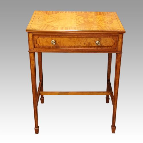 Edwardian Inlaid Satinwood Side Table