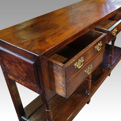 fig 1. Georgian oak pot board dresser base