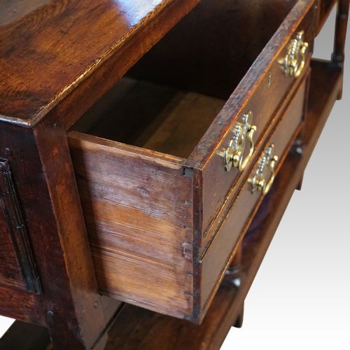 fig 5. Georgian oak pot board dresser base