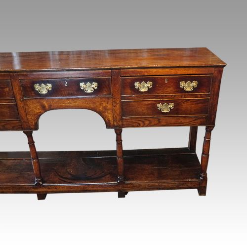 fig 6. Georgian oak pot board dresser base