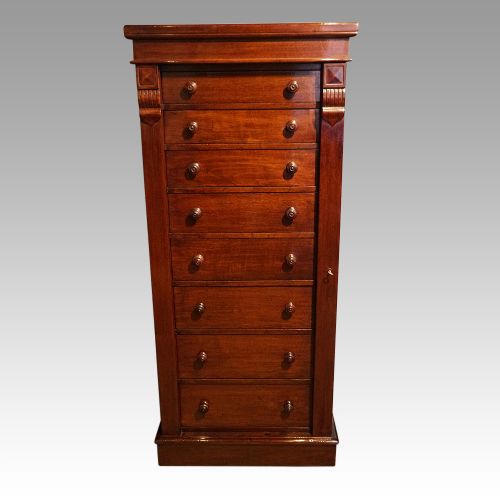 Victorian Mahogany Wellington Chest