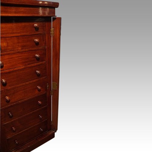 fig 4. Victorian mahogany Wellington chest
