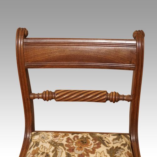 fig 1. Set of 6 Regency mahogany dining chairs
