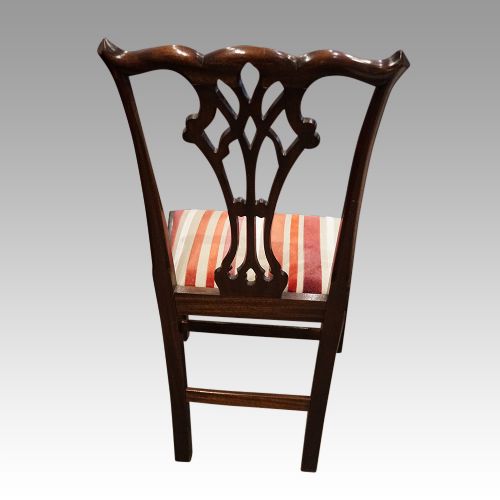 fig 3. Set of 10 mahogany Chippendale style dining chairs