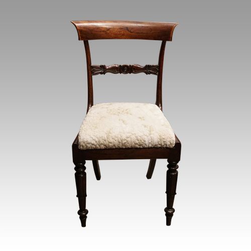 fig 3. Set of 8 William IV bar back dining chairs