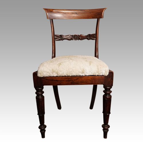 fig 5. Set of 8 William IV bar back dining chairs
