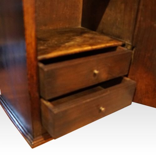 fig 2. Pair of Antique oak hanging cabinets