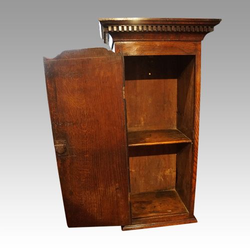 fig 7. Pair of Antique oak hanging cabinets