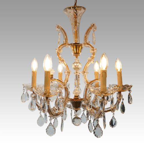 Edwardian Marie Therese Glass Chandelier