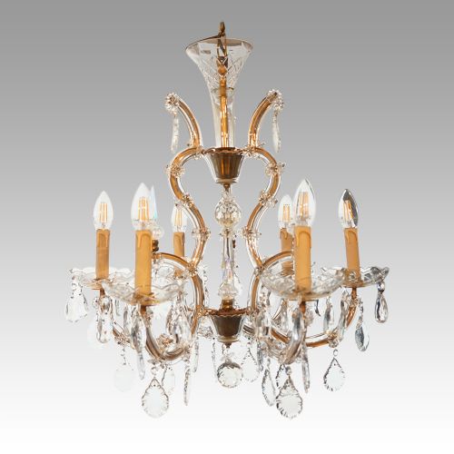 fig 4. Edwardian Marie Therese glass chandelier