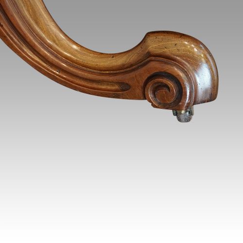 fig 5. Victorian inlaid walnut oval loo table