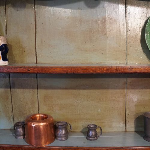 fig 1. Antique oak plate rack