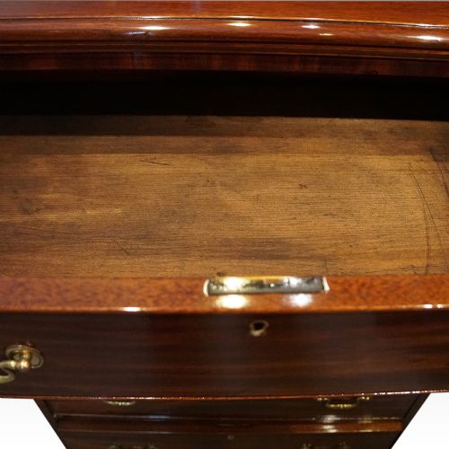 fig 3. George V tall mahogany chest